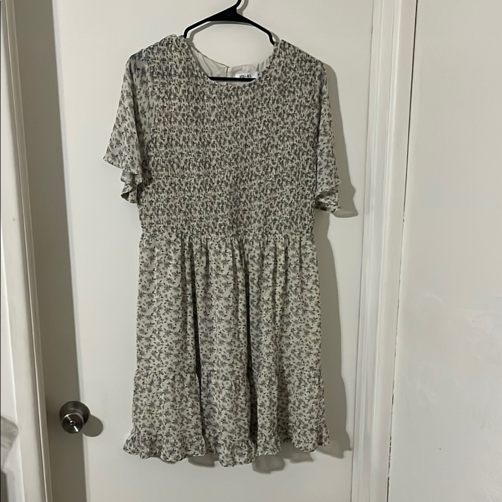 You+All Floral Short Sleeve Dress